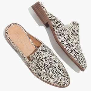 Madewell Shoes Madewell Frances Leather Mule In Spotted Calf